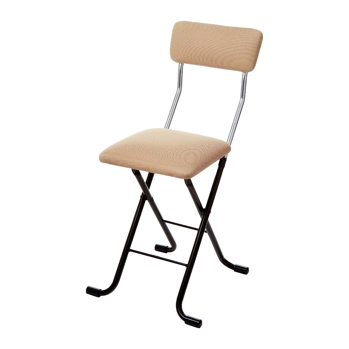 折りたたみ椅子 4脚セット 折りたたみ チェア フォールディングチェア Jメッシュチェア 椅子 イス 日本製 （ 背もたれ付き パイプ椅子 完成品 ）