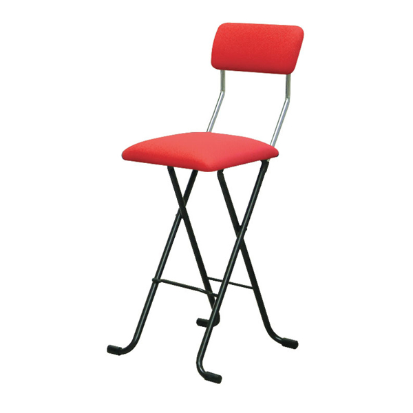 ルネセイコウ 折りたたみ椅子 同色2脚セット 座面高63.5cm ハイタイプ