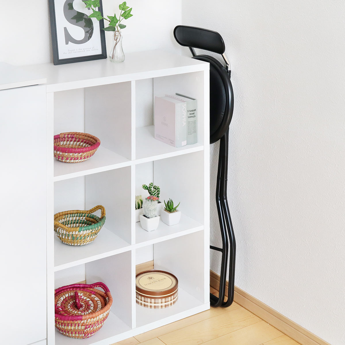 ルネセイコウ 折りたたみ椅子 座面高60cm キャプテンチェア ハイタイプ