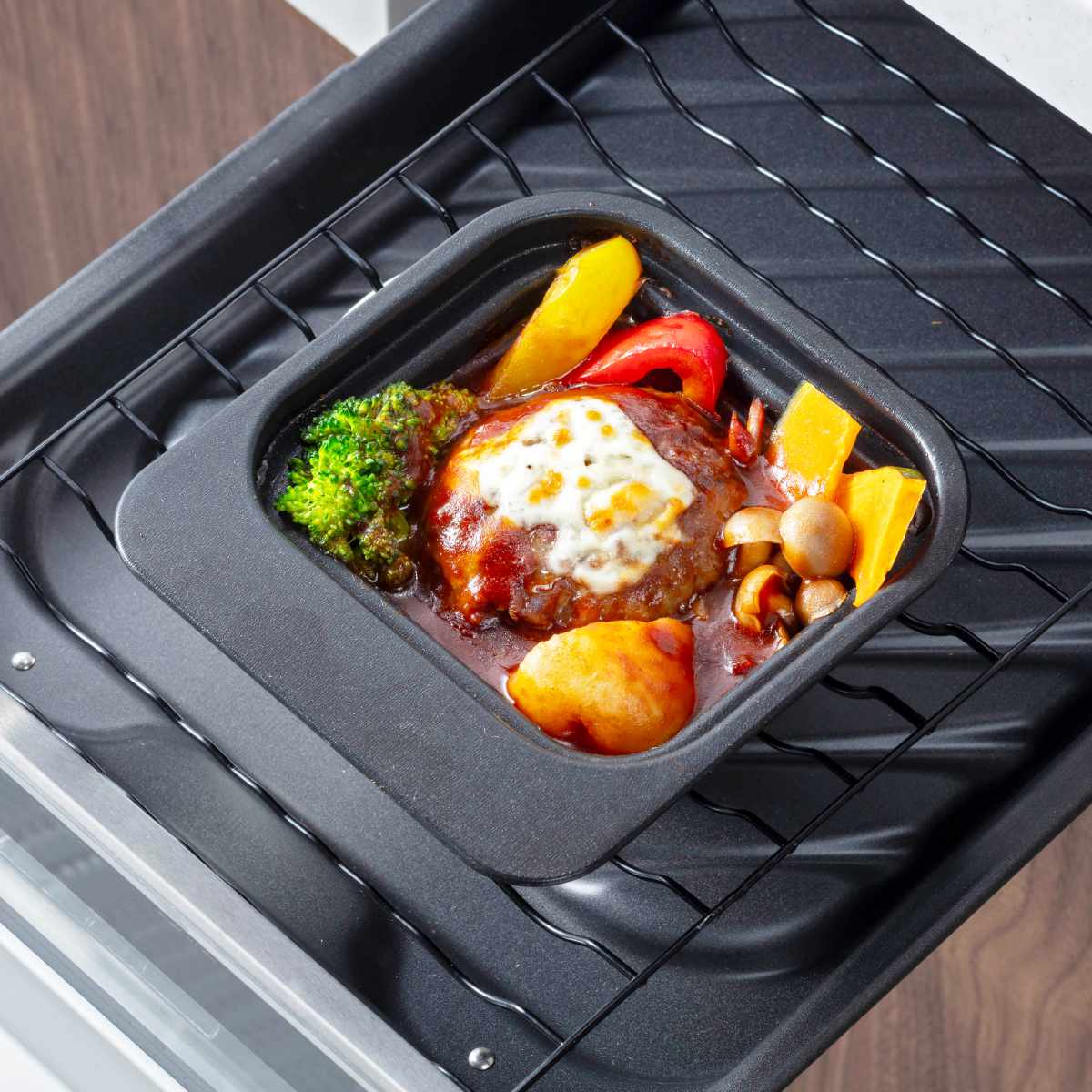 高木金属工業 グリルプレート 深型 2段焼き 2個セット 下段 グリル