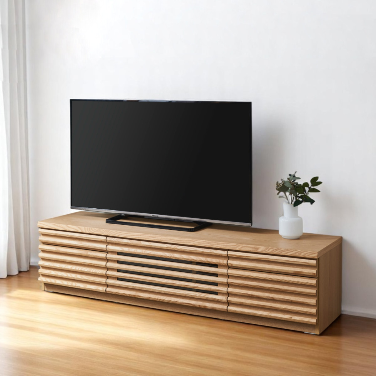 テレビ台 幅160cm ローボード 70型対応 天然木 完成品 （ TV台 テレビ