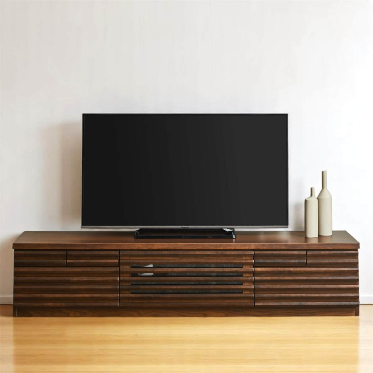 テレビ台 幅180cm ローボード 80型対応 天然木 完成品 （ TV台 テレビ
