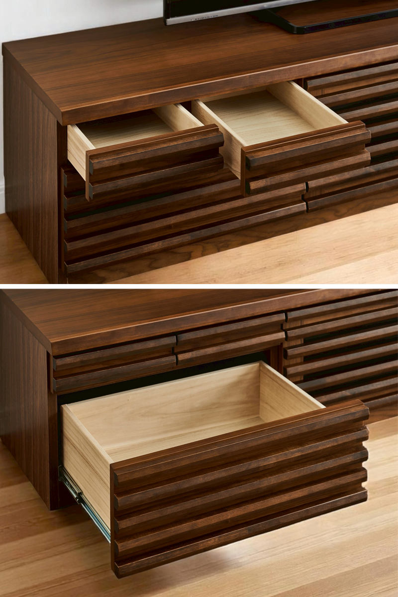 テレビ台 幅200cm ローボード 80型対応 天然木 完成品 （ TV台 テレビ 