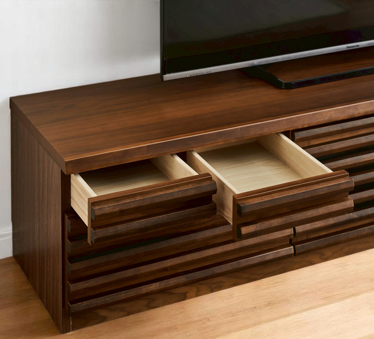 テレビ台 幅180cm ローボード 80型対応 天然木 完成品 （ TV台 テレビ