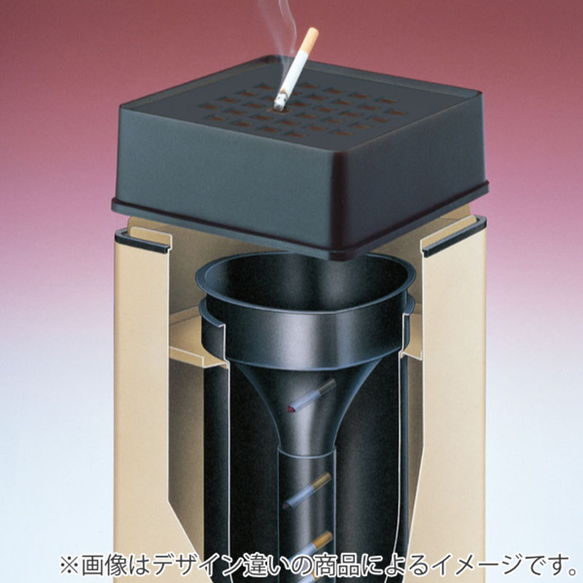 山崎産業 灰皿スタンド 屋内用 2L 業務用 スモーキングスタンド 消煙