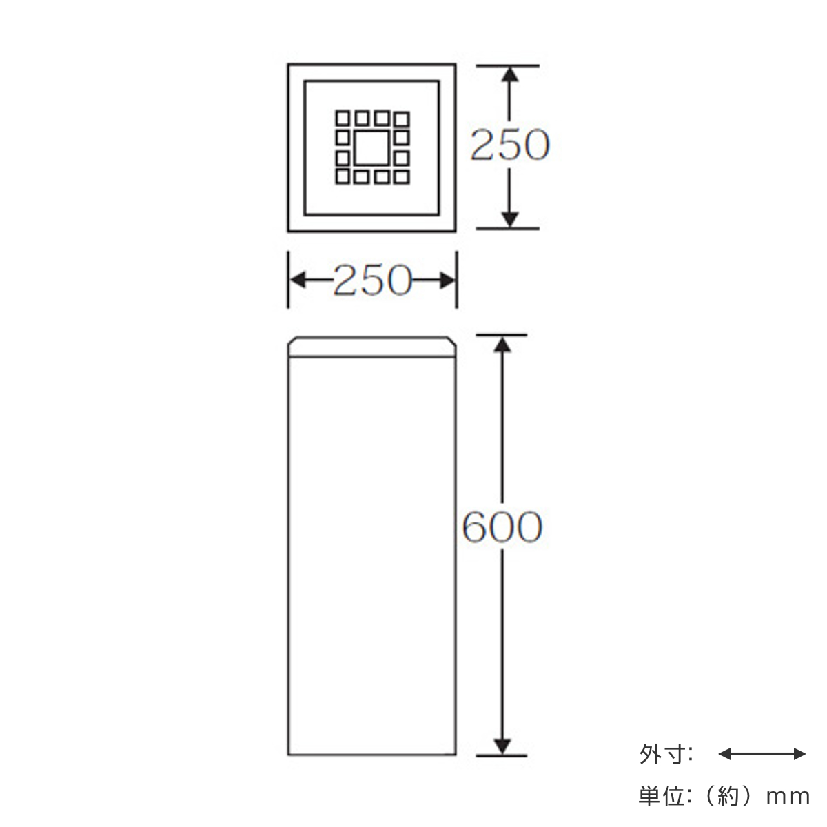 灰皿スタンド 屋内用 3L 業務用 スモーキング NKF-250 ステンレス