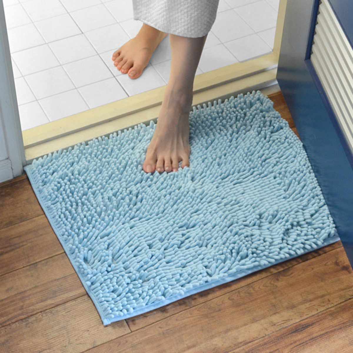 山崎産業 ソフワ マイクロファイバー バスマット 45×60cm ベージュ