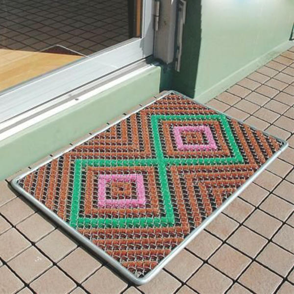 山崎産業 玄関マット 屋外 業務用 45×75cm VCハードマットN 泥落とし