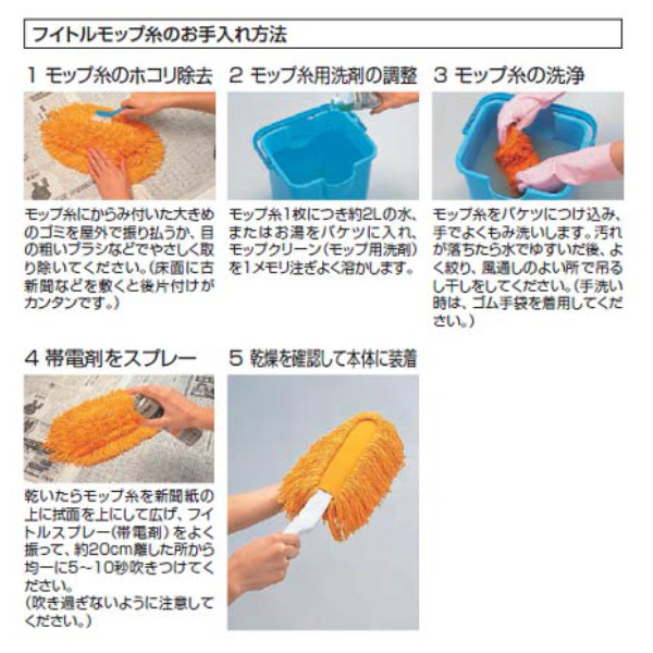 山崎産業 モップ コンドル 幅50cm フイトルモップP C280-050U-MB
