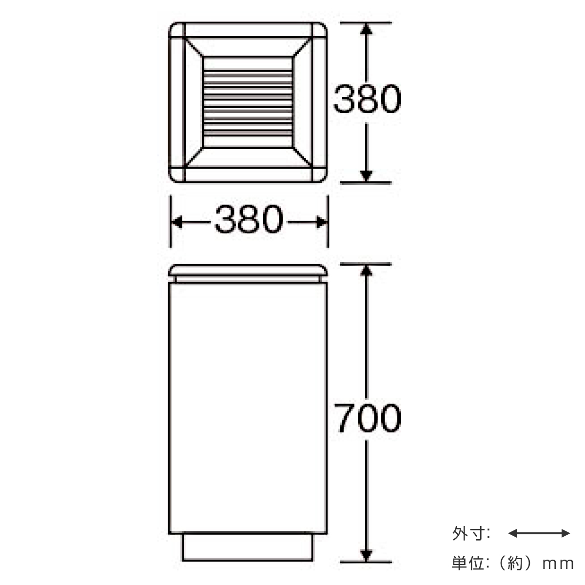 山崎産業 灰皿スタンド 屋内用 14L 業務用 スモーキングファイ K-380