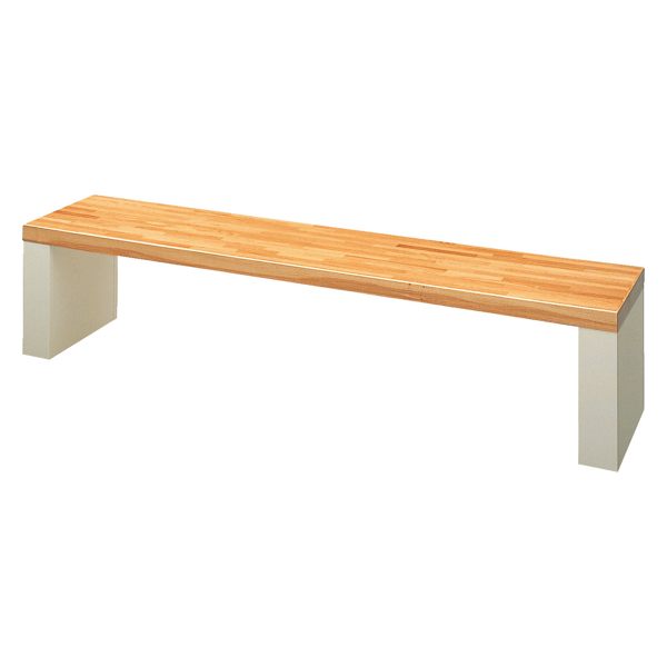 山崎産業 屋内用ベンチ 幅180×奥行38.5×高さ42cm YB-13L-WN （ 法人