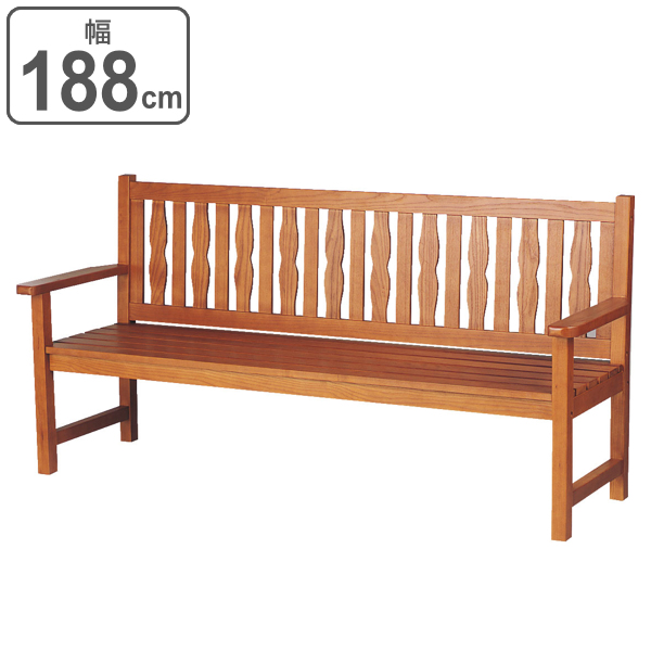 山崎産業 屋内用ベンチ 背付 幅188×奥行61×高さ92cm YB-67L-WN （ 法人 
