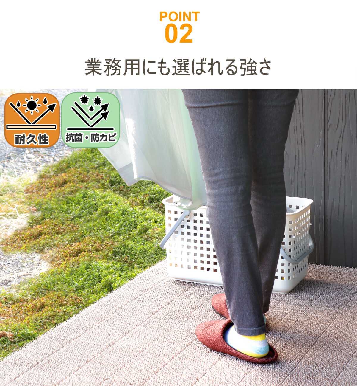 人工芝 ジョイント 若草ユニット 本体 30×30cm 1枚 EVタイプ ( 人工 芝 庭 ベランダ ウッドデッキ ガーデン マット 耐久性 ) 関連画像5