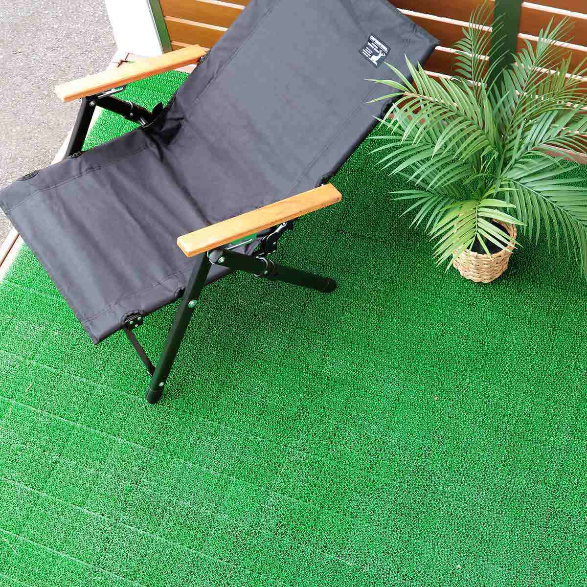 山崎産業 人工芝 ジョイント 若草ユニット 本体 30×30cm 60枚セット EV