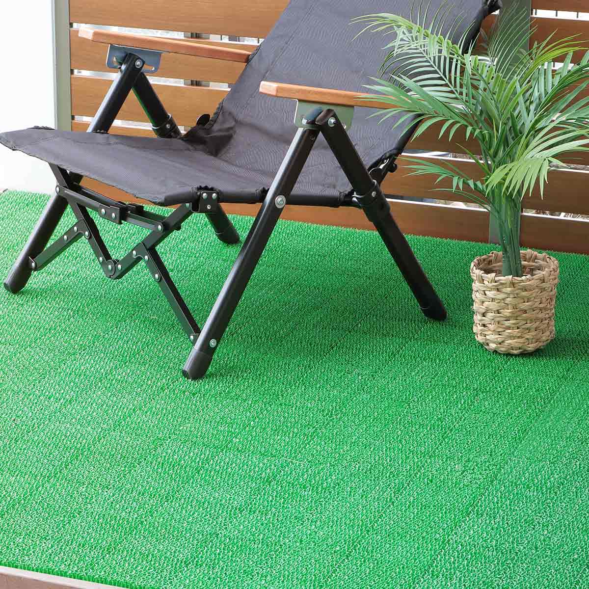 山崎産業 人工芝 ジョイント 若草ユニット 本体 30×30cm 18枚組（1帖用