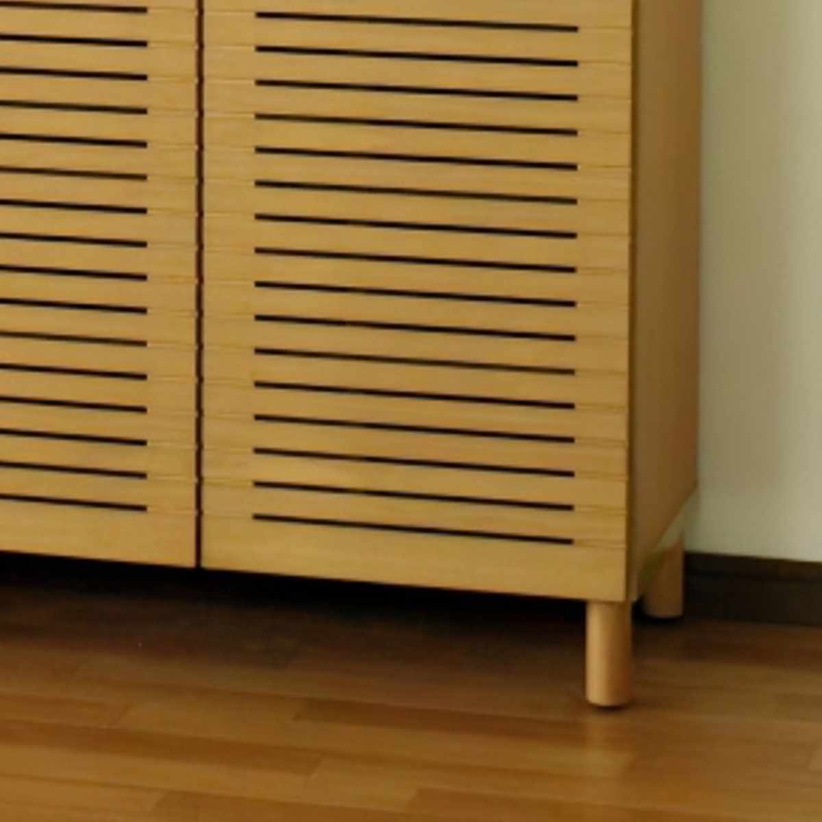 シューズキャビネット 幅110cm 約20足収納 天然木 完成品 （ 靴箱