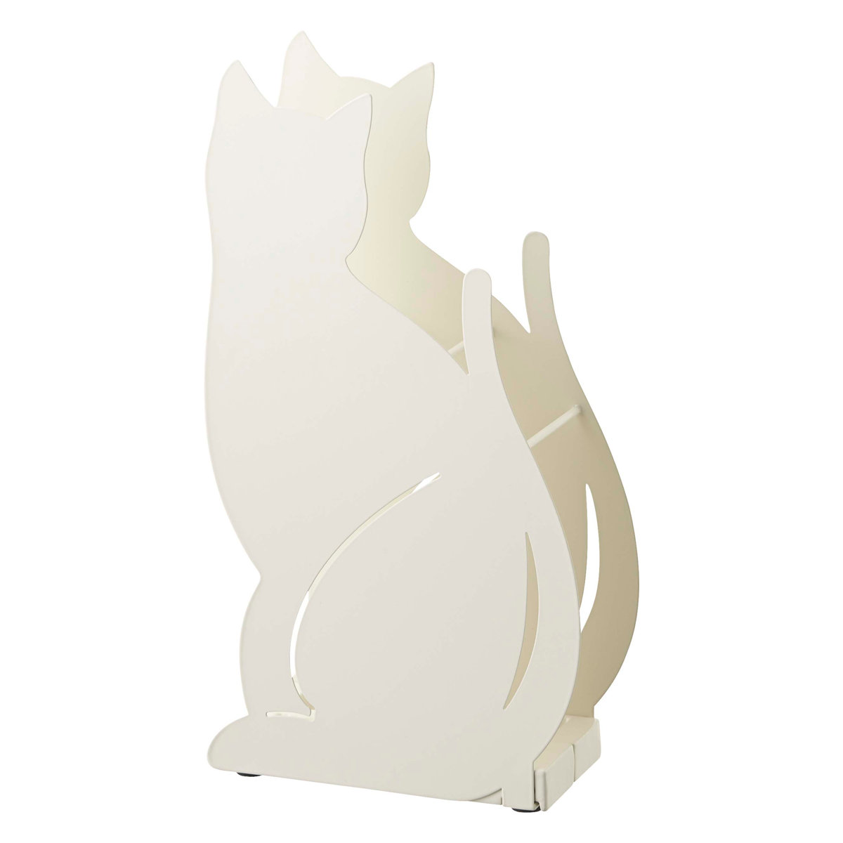 送料無料☆かわいいねこの傘立てwhite 新品 猫好き雑貨 山崎実業 かさたて ネコ （ 4903208023580 傘立て アンブレラスタンド