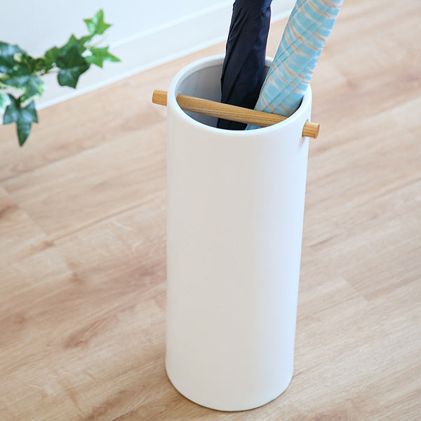 山崎実業 傘立て 陶器傘立て コモ スリム ホワイト （ 傘 スタンド