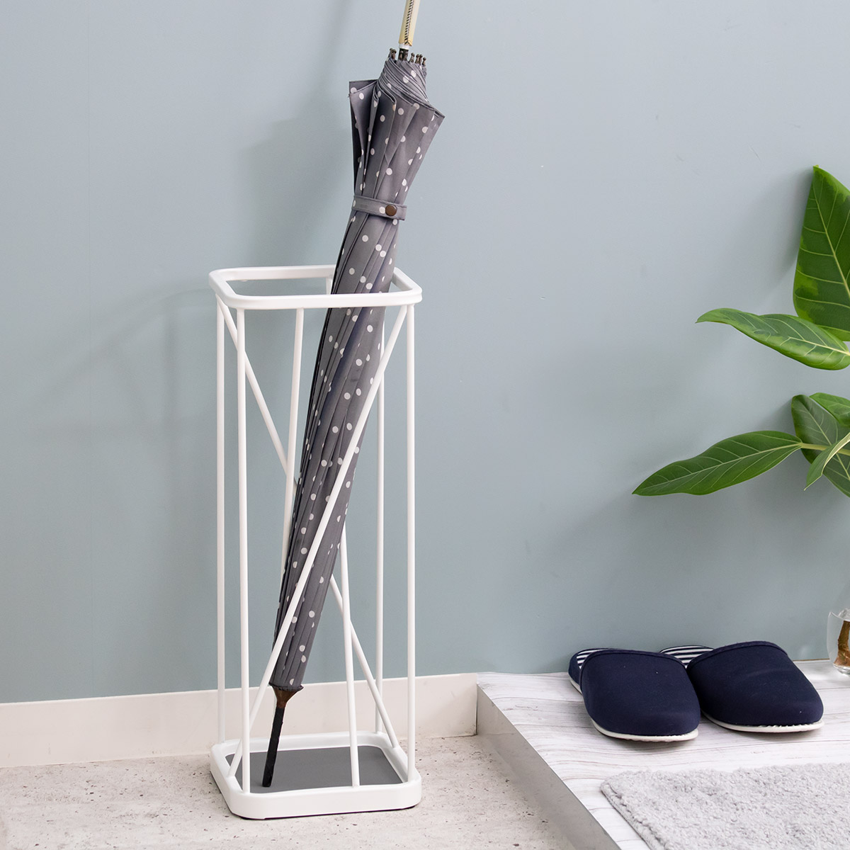 山崎実業 傘立て ナインスクエア 省スペース コンパクト （ アンブレラ