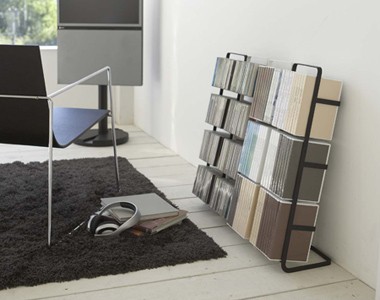 tower □在庫限り・入荷なし□CD収納ラック タワー ブラック/ホワイト