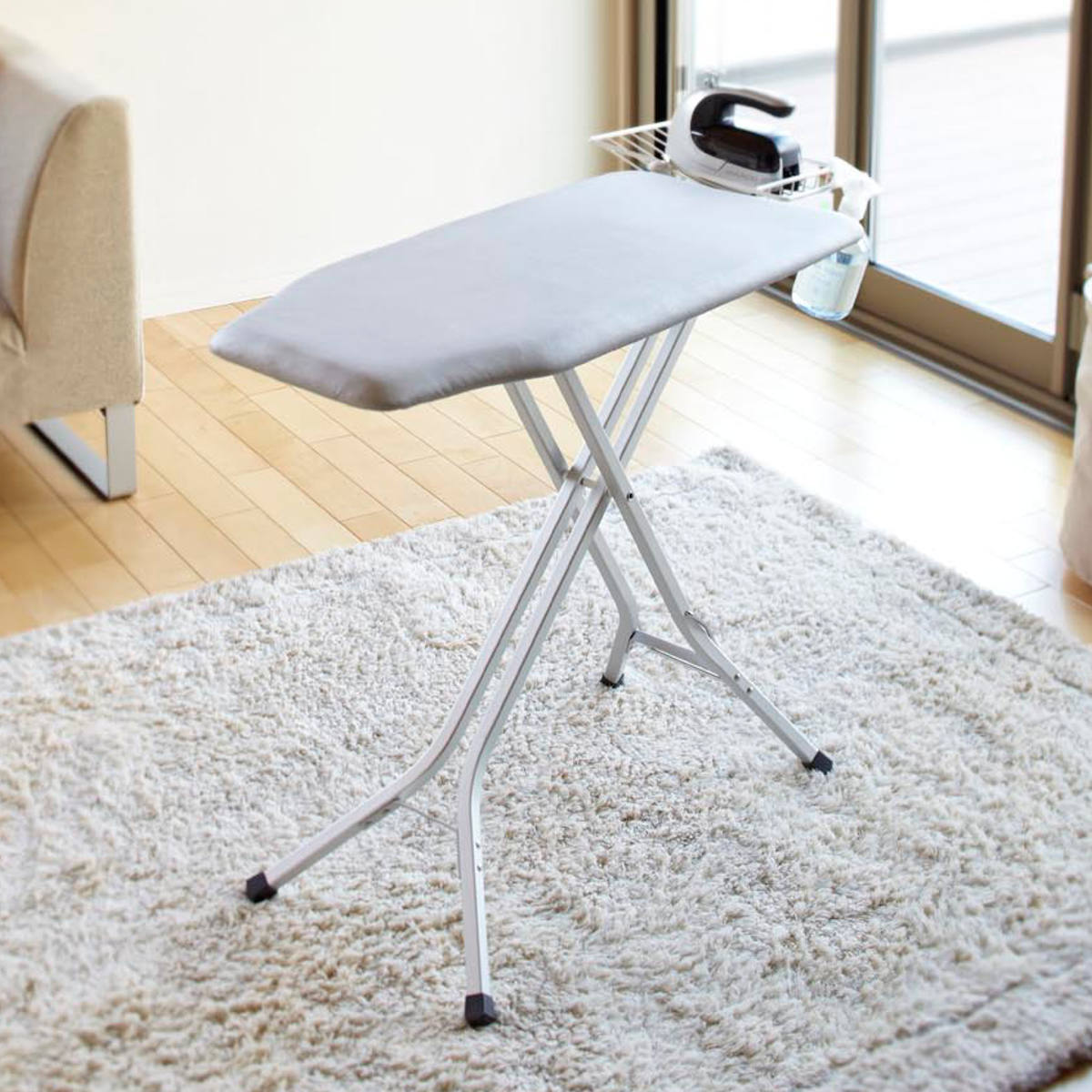 山崎実業 スタンド式解決プレス アルミ脚 （ 4903208076111 アイロン台