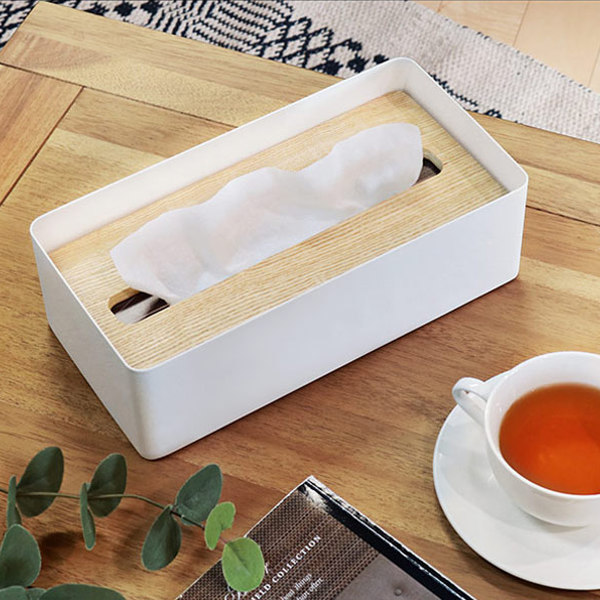 RIN（山崎実業） 山崎実業 RIN 蓋付きティッシュケース リン L