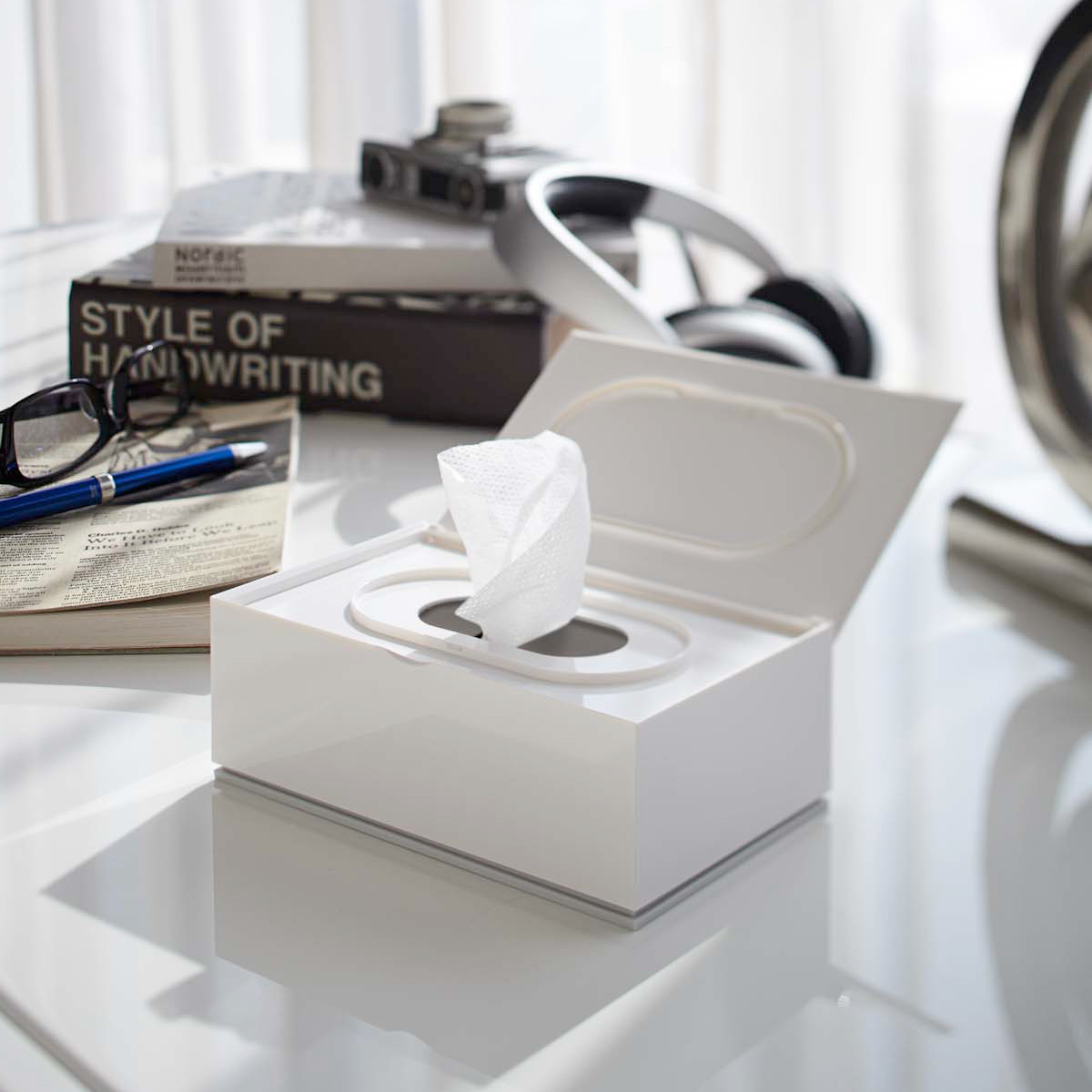 山崎実業 ウェットティッシュケース 横置き用 ヴェール （ ウェット