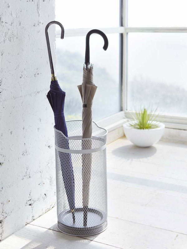 山崎実業 かさたて ラウンドメッシュ （ 4903208079266 傘立て 丸型 大