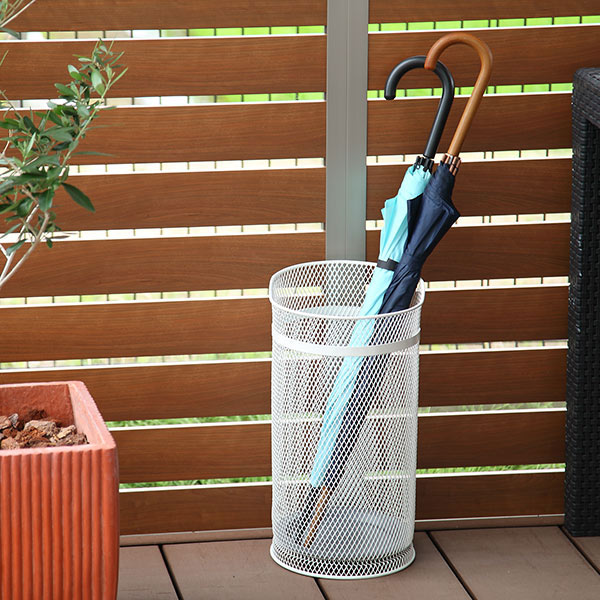 山崎実業 かさたて ラウンドメッシュ （ 4903208079266 傘立て 丸型 大