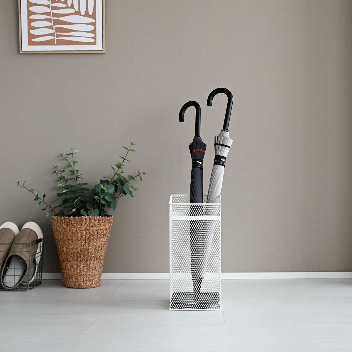 山崎実業 かさたて スクエアメッシュ （ 4903208079280 傘立て 角型 大