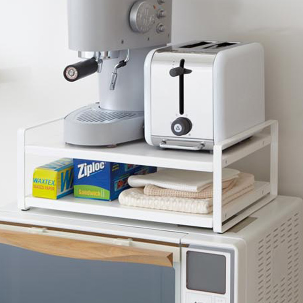 キッチンラック　電子レンジ台　tower 楽天市場】【選べる特典付】タワー 伸縮レンジラック tower 山崎実業