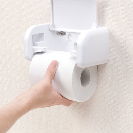 トイレットペーパーホルダー 片手でペーパーホルダー （ ペーパー