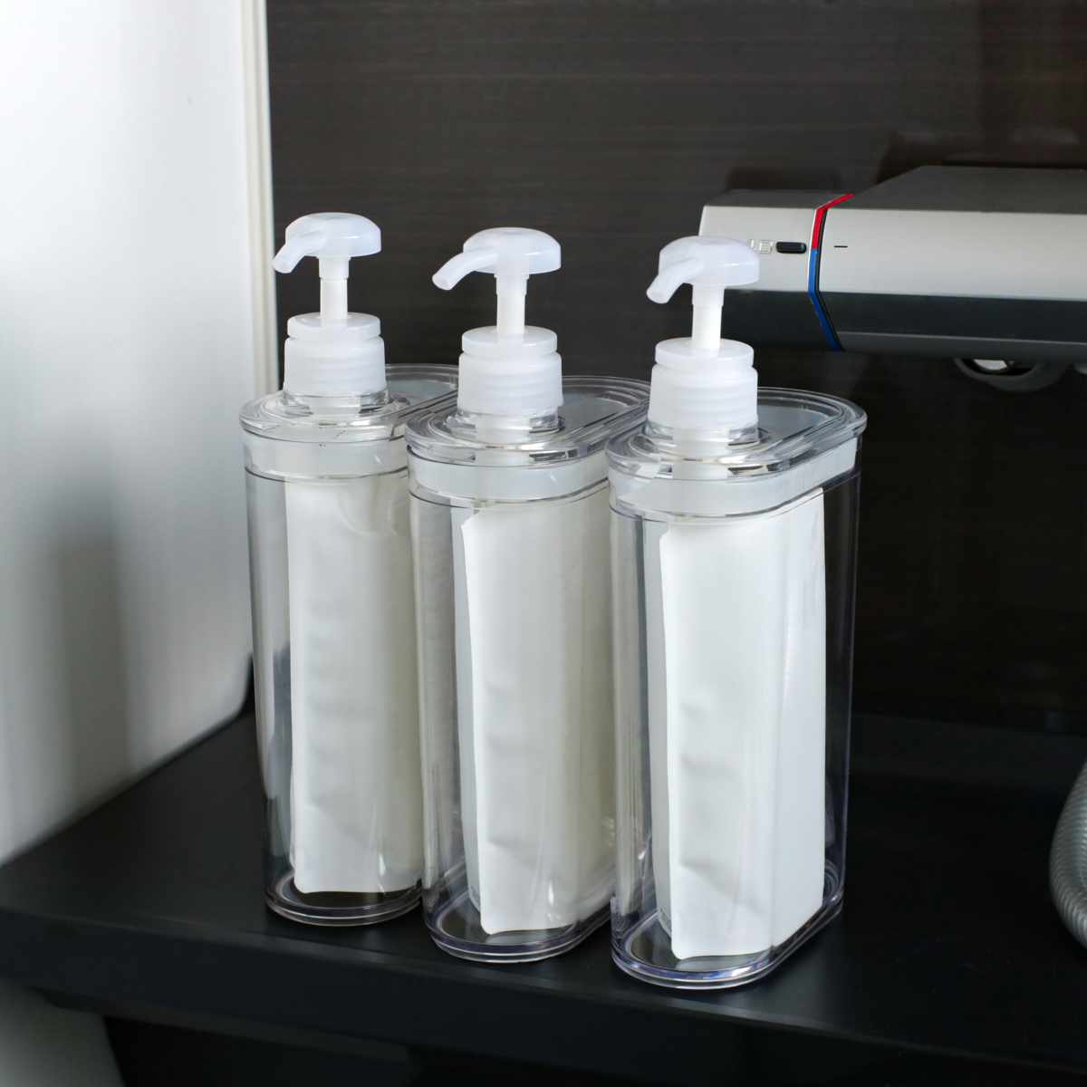 LEC（レック） 詰替用スリムディスペンサー 850ml クリア