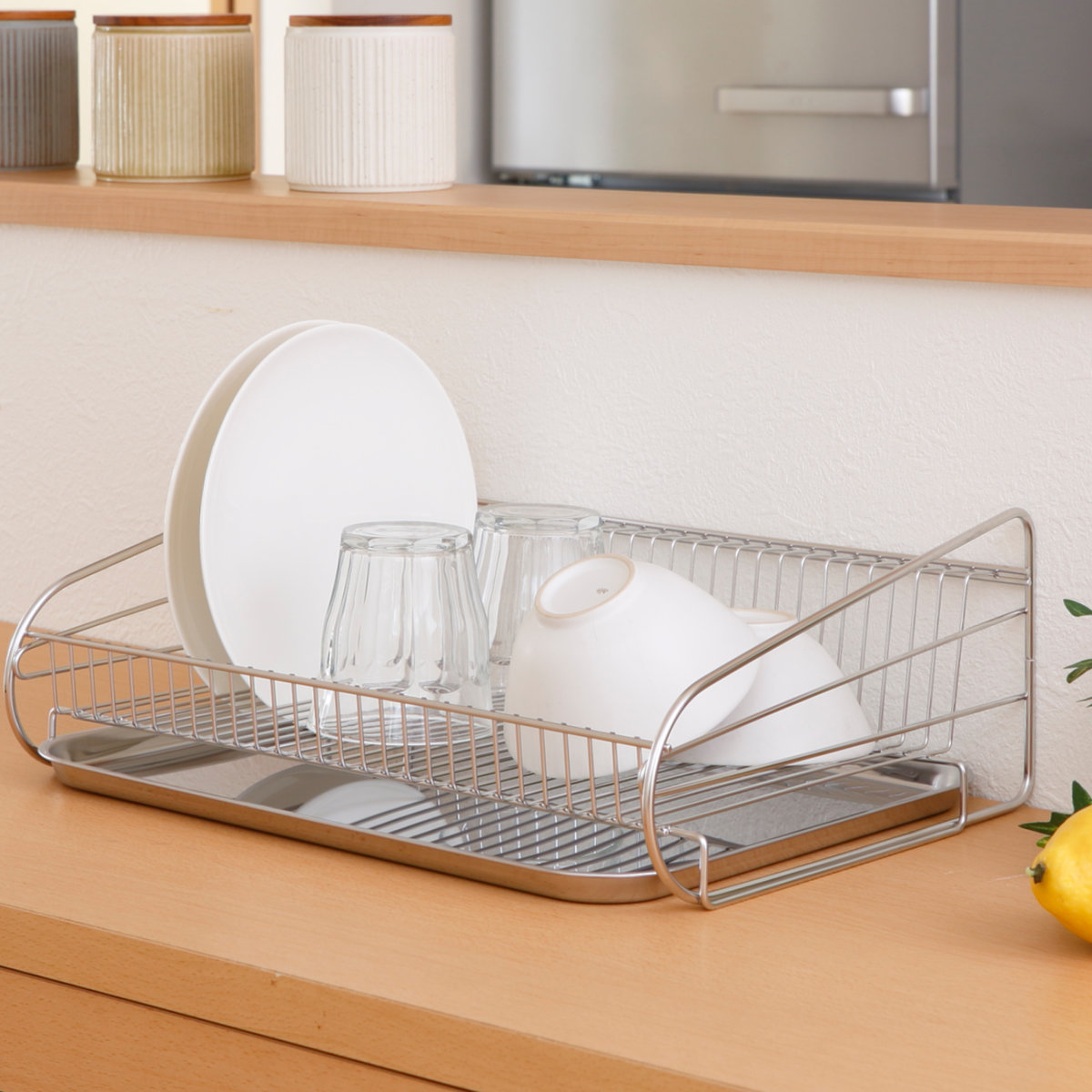 SUI MEISTER 水切りかご SUIマイスター ステンレス 水切りラック 大