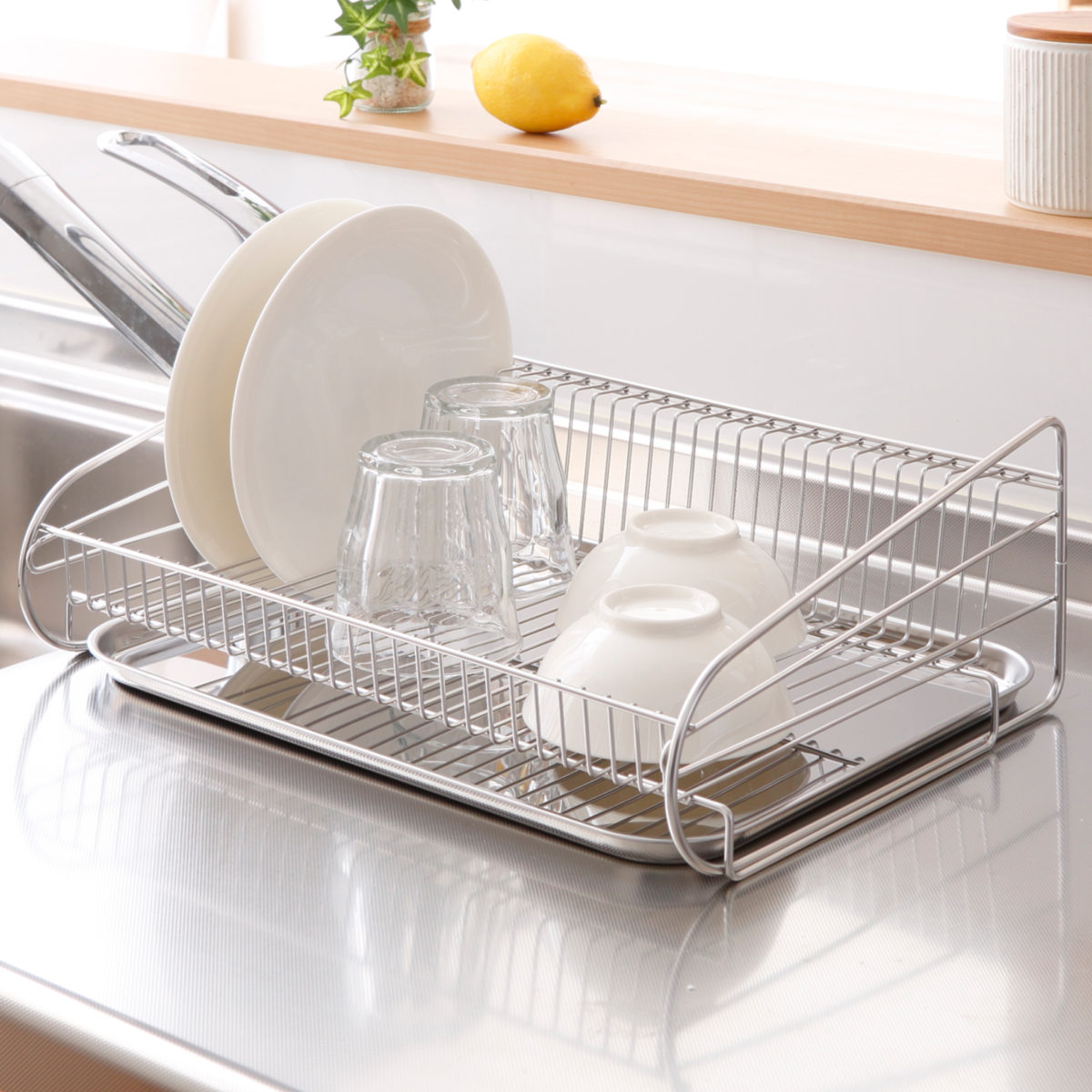 SUI MEISTER 水切りかご SUIマイスター ステンレス 水切りラック 大