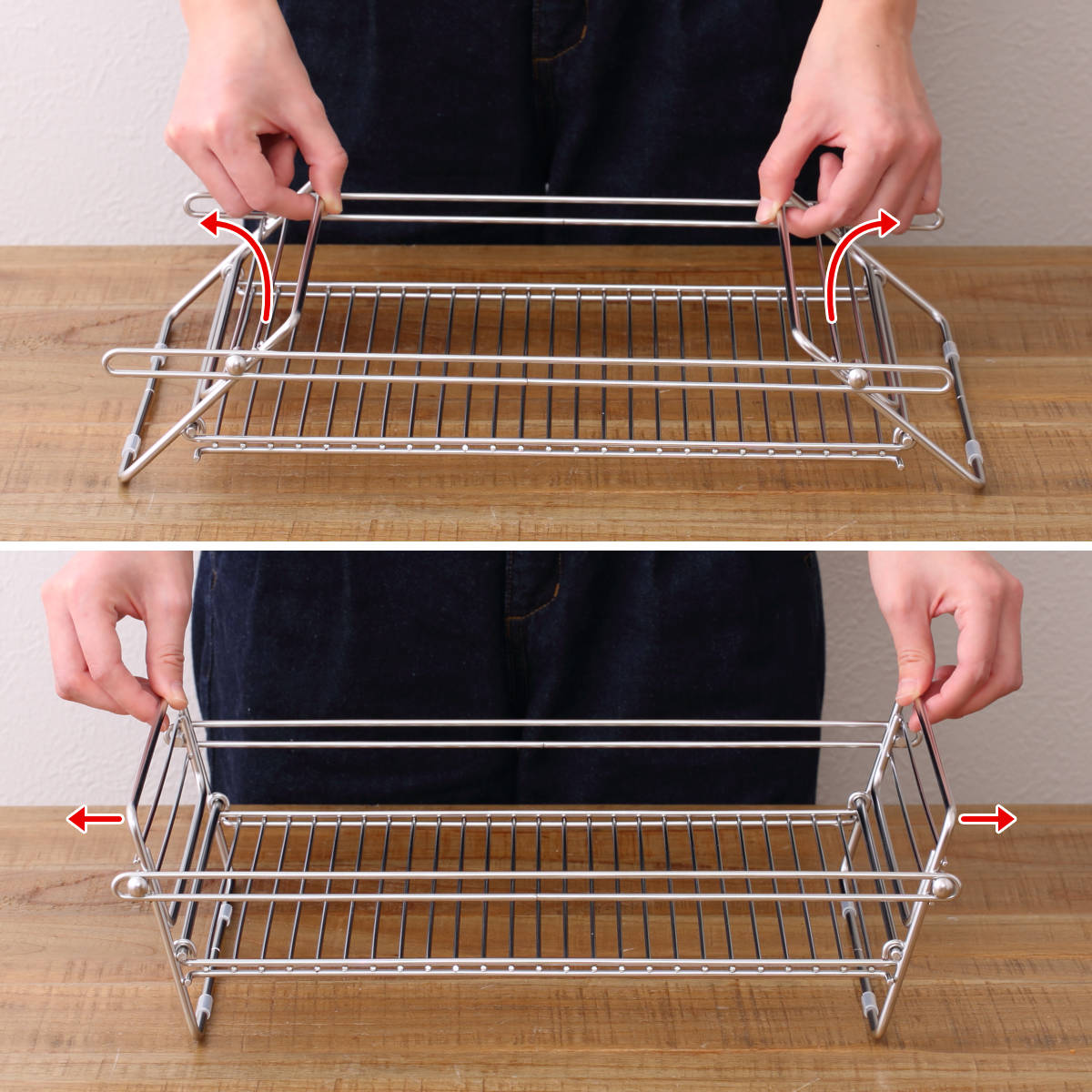 SUI MEISTER 水切りラック SUIマイスター 折りたたみ式水切りかご 大