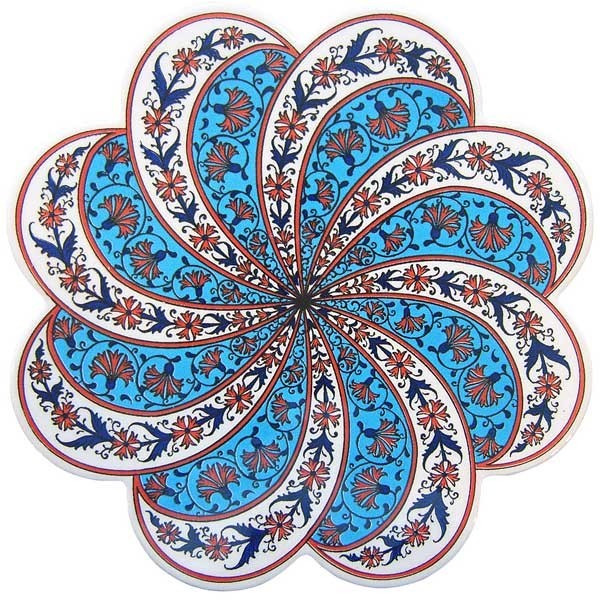 鍋敷 IZNIK イズニック トリベット タイル鍋敷 （ 鍋敷き なべ