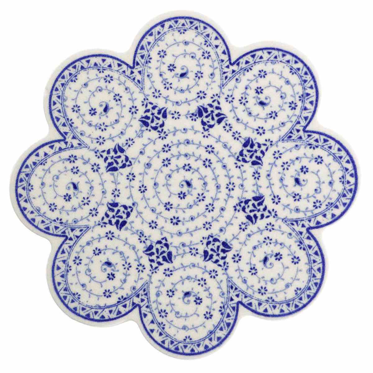 コースター 11cm IZNIK タイルコースター 陶器 （ トルコ陶器