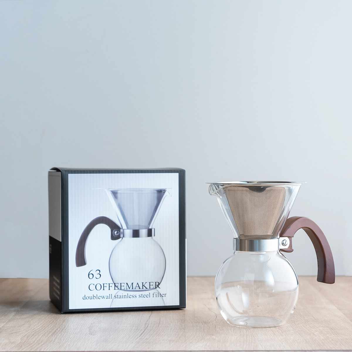 コーヒーメーカー 650ml 5杯用 ロクサン 63 ガラス （ コーヒー