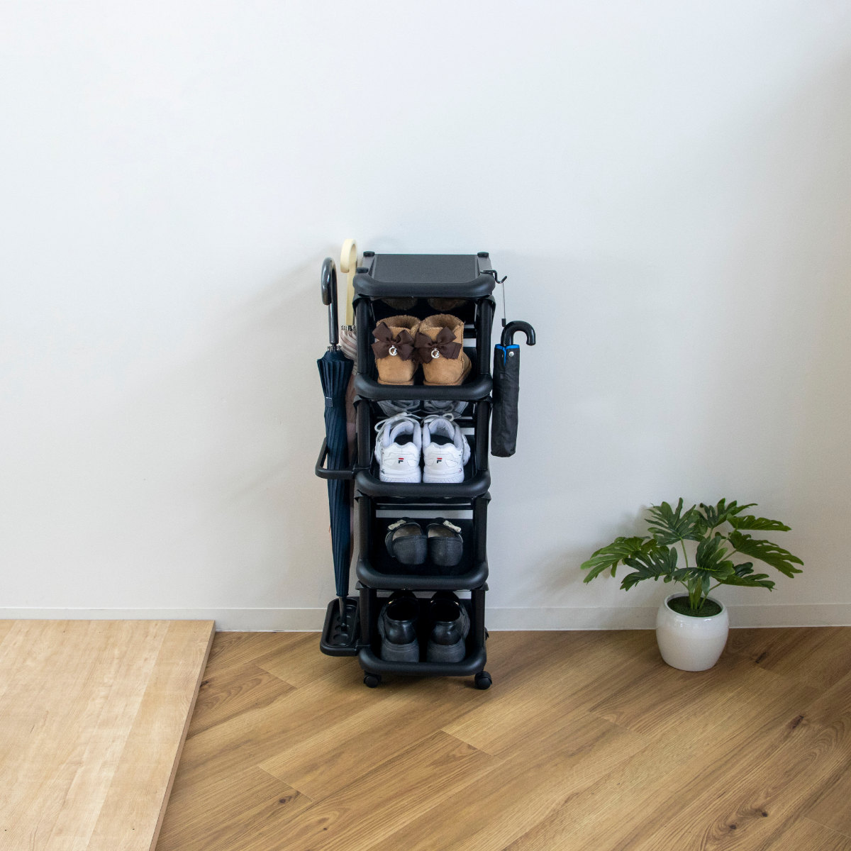 吉川国工業所 シューズラック 大容量 9段 斜め収納 エタージ