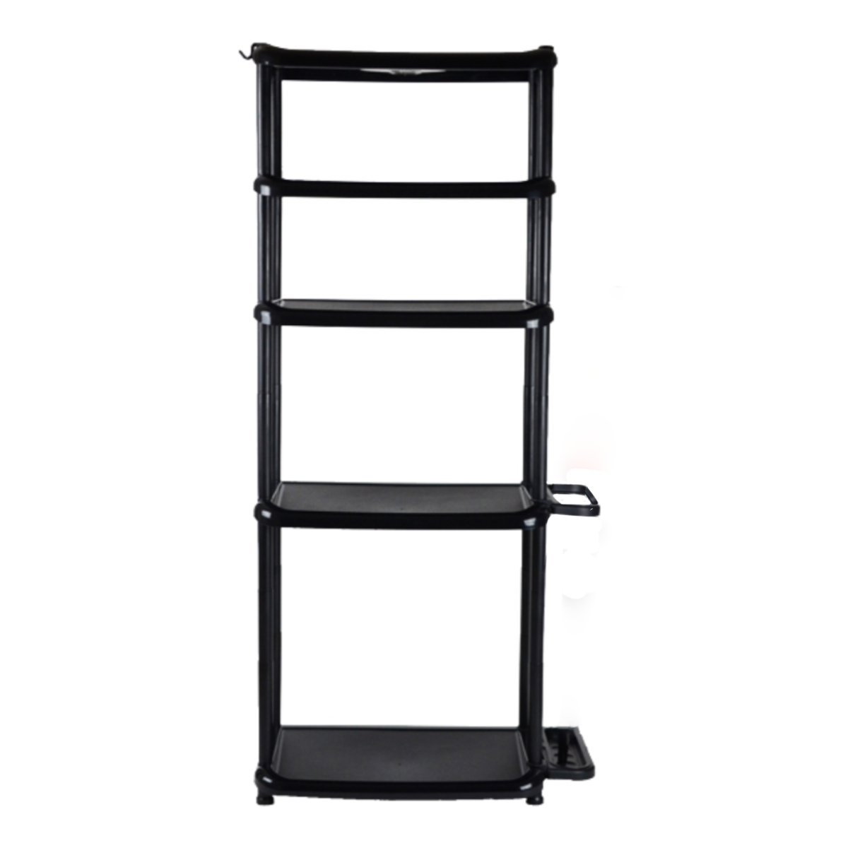 吉川国工業所 シューズラック 5段 ロング 省スペース 傘ラック付き