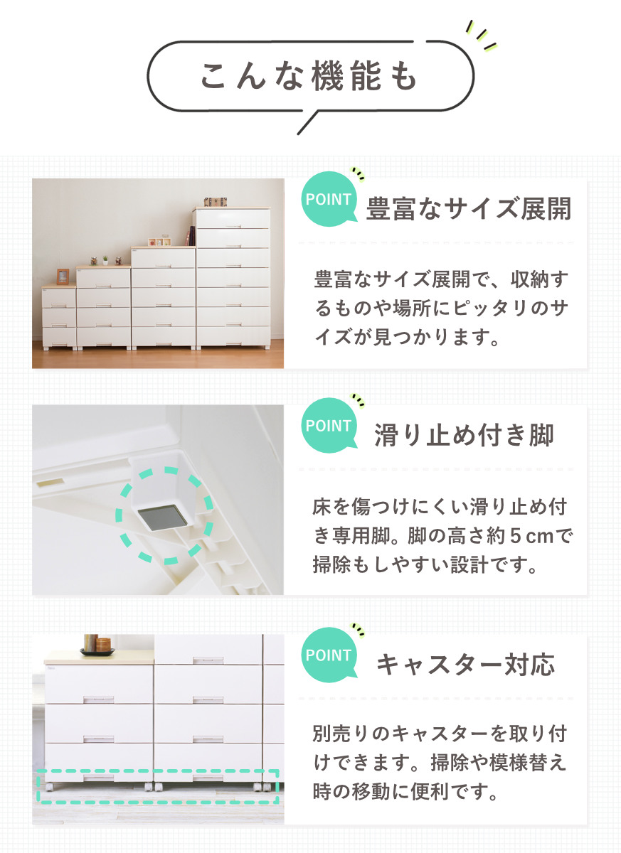 Fits チェスト フィッツプラス 7段 幅75×奥行41×高さ144cm F7507