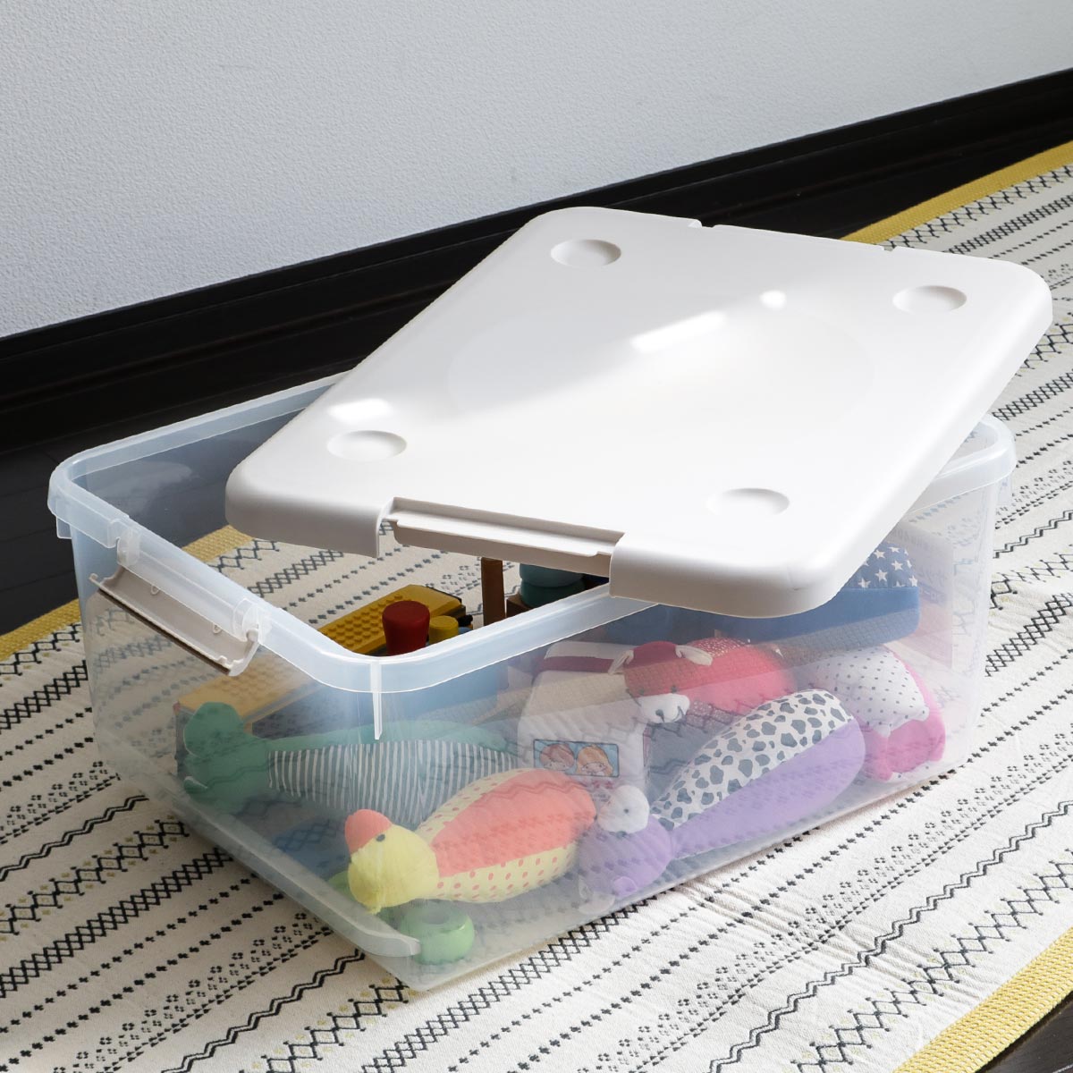 天馬製 収納ボックス2箱 バラ売り可 天馬 収納ボックス 40M とっても便利箱 フタ付き 2個セット （ 幅40