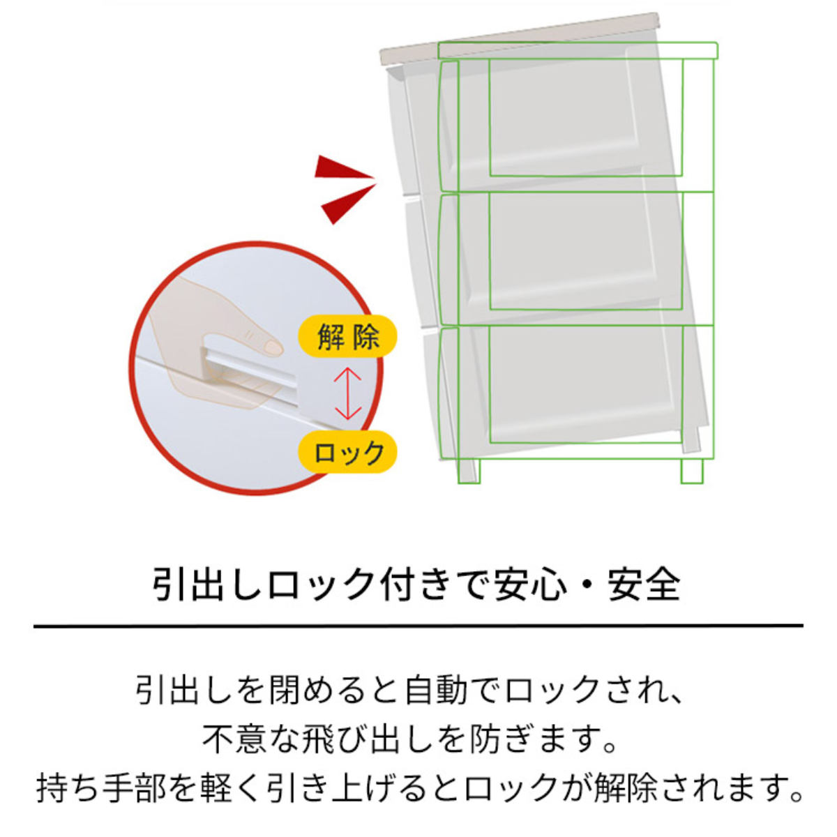 チェスト フィッツプラス プレミアム 3段 幅...の詳細画像4