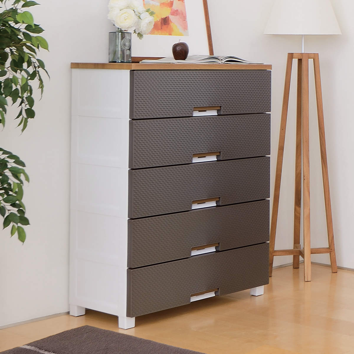 Fits チェスト フィッツプラス メッシュ 5段 幅75×奥行41×高さ105cm