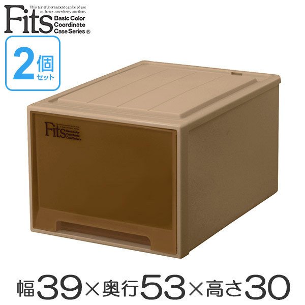 Fits 収納ケース Fits フィッツケースクローゼット L−53 ブラウン