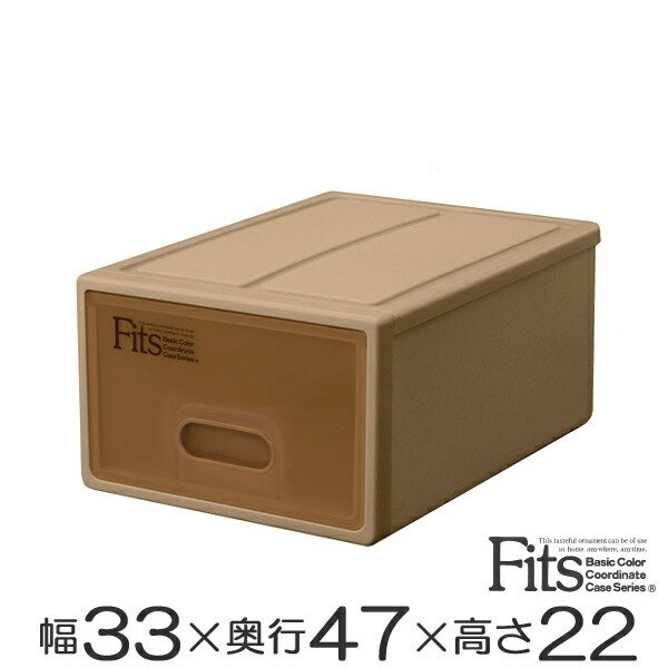 Fits 収納ケース Fits フィッツケース S ブラウン シール付 （ 収納