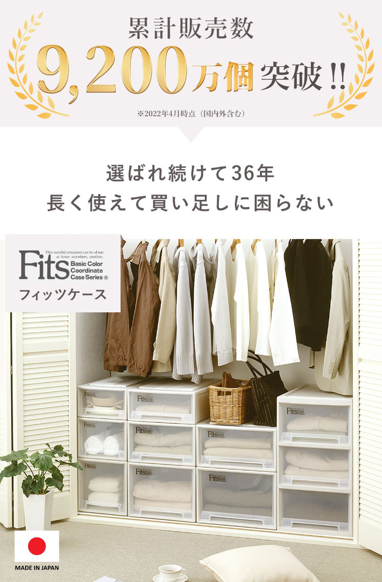 Fits スリムボックス74 44×74×12/14cm 5個セット 4904746454584set.jpg