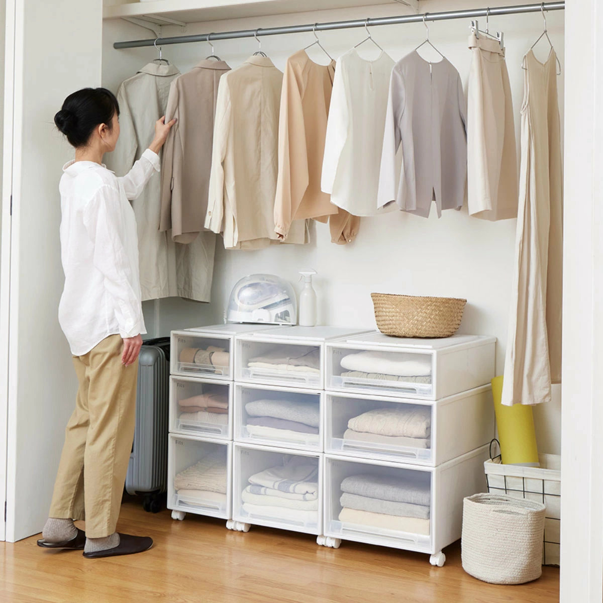 Fits 収納ケース フィッツ フィッツケース クローゼット L-53 2個