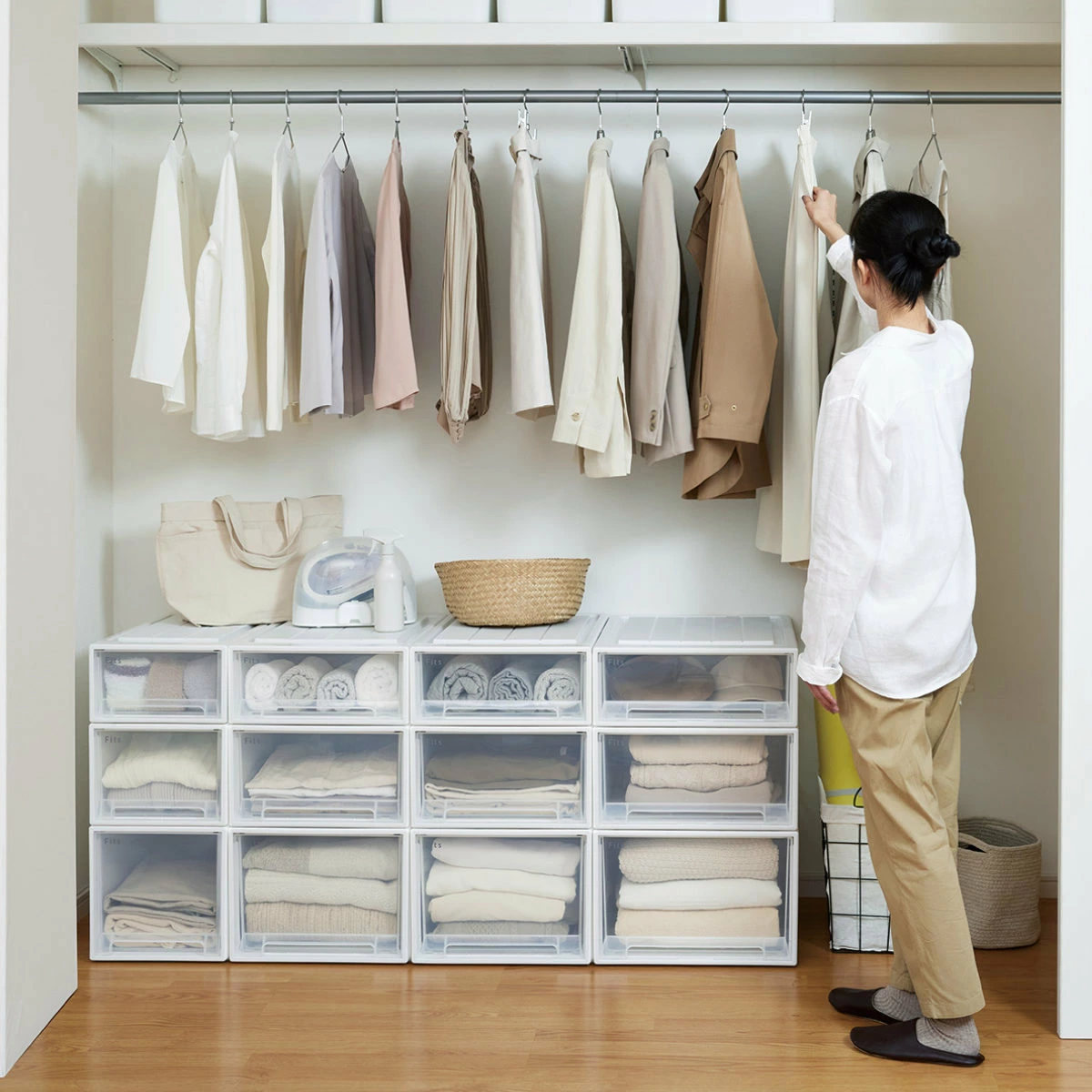 Fits 収納ケース フィッツ フィッツケース クローゼット S-30 6個